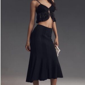 Anthropologie black skirt